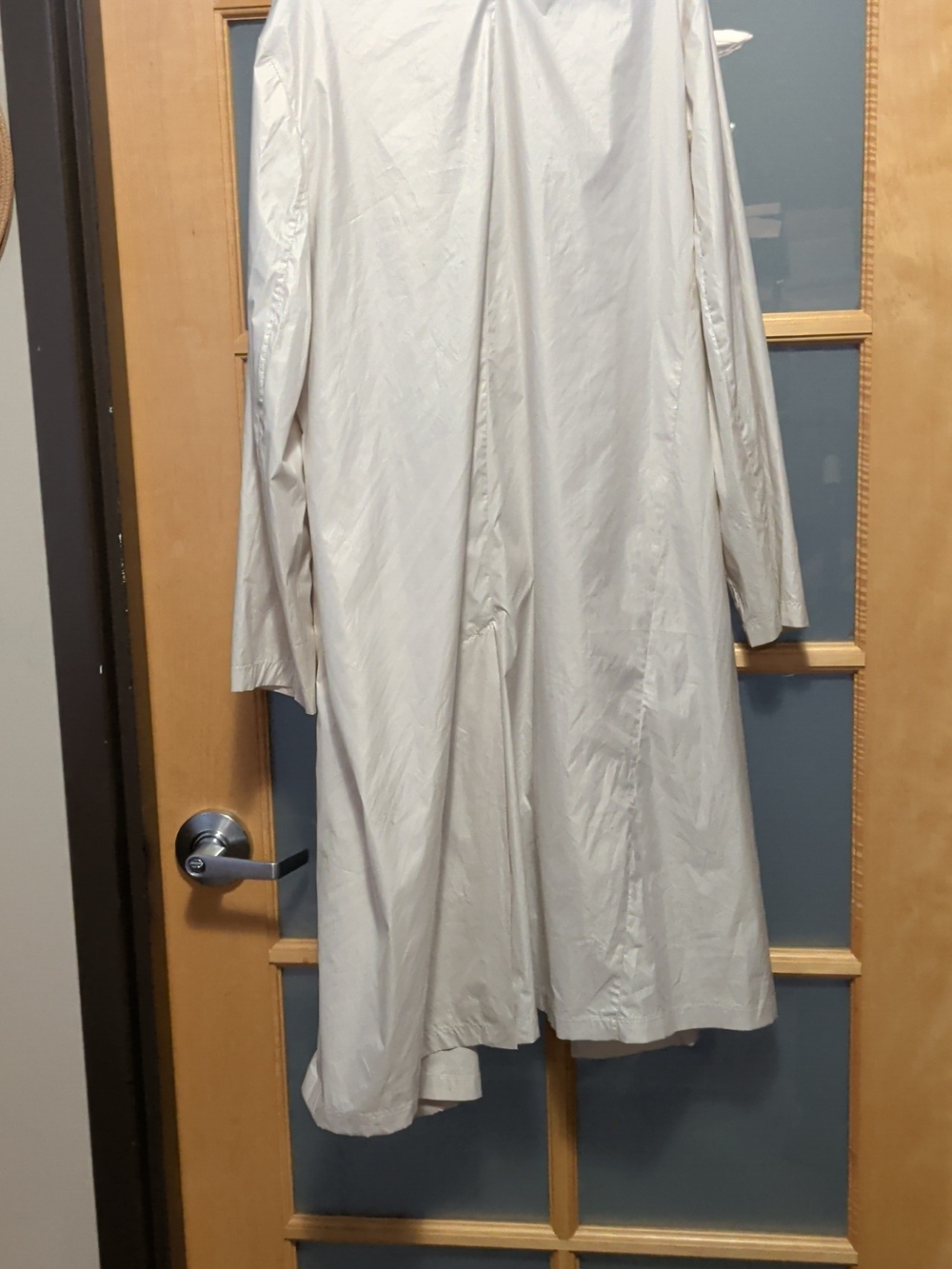 Light Weight White Long Raincoat Trench for Women - Picture 6 of 6